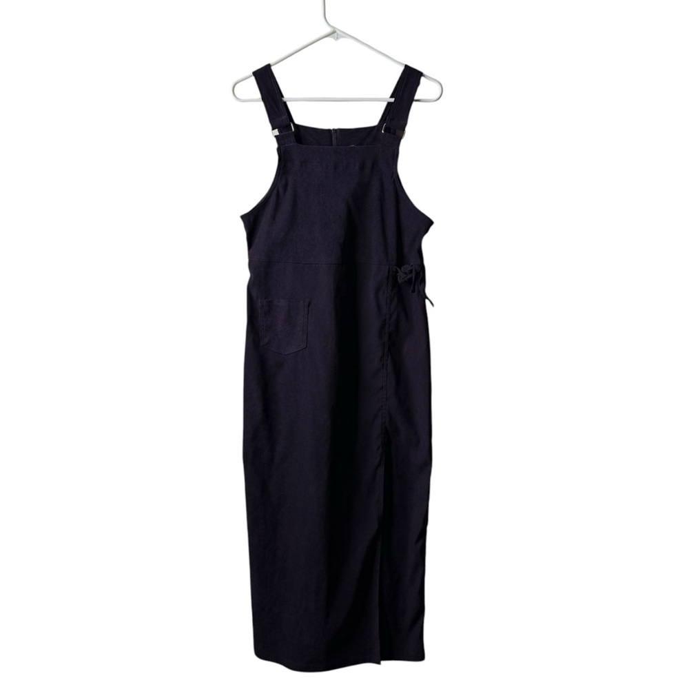 Vintage Eric Charles Overall Pinafore Jumper Tank Dress Dark Purple